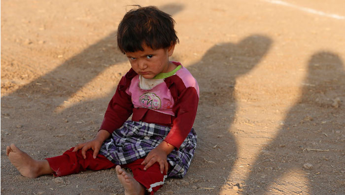 Una niña desplazada al norte de Irak.  (Foto: Reuters)