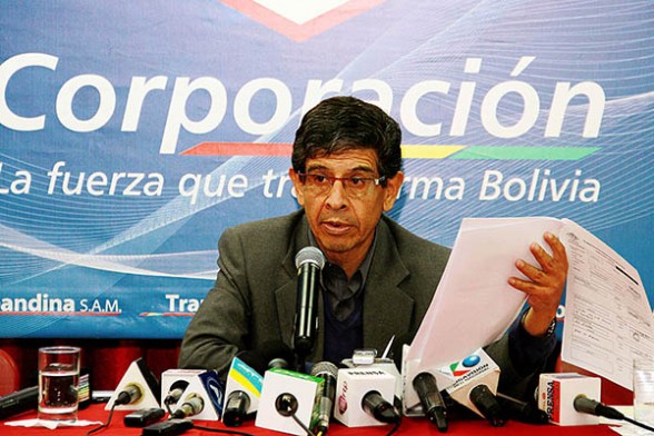 El presidente de YPFB, Carlos Villegas, afirmó que el Estado percibe alrededor del 85 por ciento de la renta petrolera. (ABI)