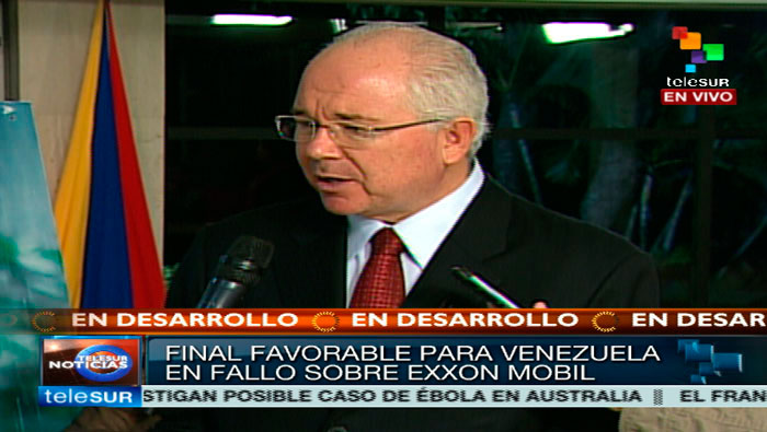 Ramírez destacó el reconocimiento de la soberanía petrolera por instancias internacionales (Foto:teleSUR)