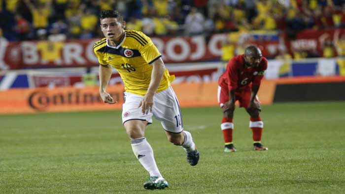 Un disparo a media distancia de James Rodríguez fue suficiente para que Colombia se llevase la victoria ante Canadá (EFE)