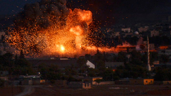 Así son los intensos combates en Kobane