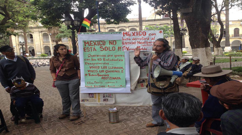 La demanda se extendió hasta Bolivia donde gritan que los regresen vivos