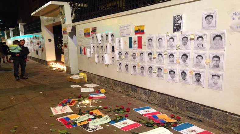 Ecuador mostró solidaridad con México y exigió justicia para los familiares de los 43 estudiantes