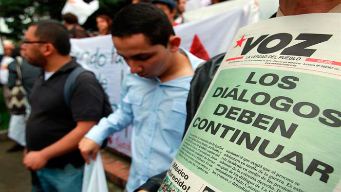 Los colombianos reclaman que se acabe la guerra (Foto:EFE)