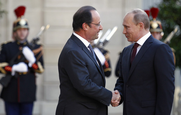 El presidente ruso, Vladímir Putin, y su homólogo francés Francois Hollande se reunirán este sábado en Moscú.