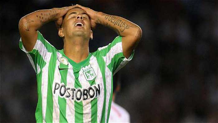 Edwin Cardona, jugador del Atlético Nacional, lamentó las ocasiones de gol desperdiciadas por los verdolagas
