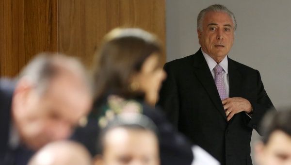 La popularidad de Temer viene en picada desde junio pasado.