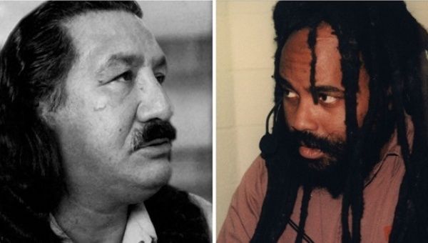 Black activist Mumia Abu-Jamal and Indigenous activist Leonard Peltier