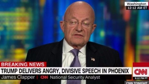 Clapper said the U.S. president could be a threat to national security