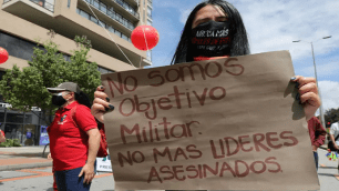 La Oficina de Naciones Unidas en Colombia para los DD.HH informó este martes que en el primer trimestre de este año recibió 43 denuncias de asesinatos de líderes sociales en el país.