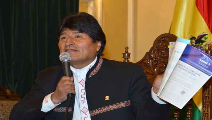 Morales inició su campaña electoral para optar a la reelección en Bolivia. (EFE)