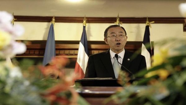 Ban Ki-moon catalogó de alarmante la situación de la migración infantil en Centroamérica (EFE)
