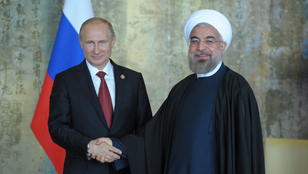 Presidentes de Rusia e Irán, Putin y Rohani. (Ria Novosti)