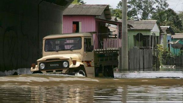 Las inundaciones en el departamento de Pando y Beni ocasionó grandes pérdidas a los ganaderos (Foto:EFE)