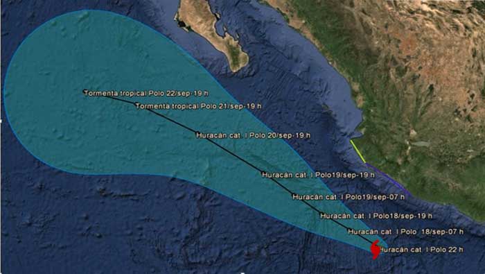 El reporte de Conagua detalla que el huracán se desplaza hacia el noroeste a una velocidad de 17 kilómetros por hora (@conagua_mx)