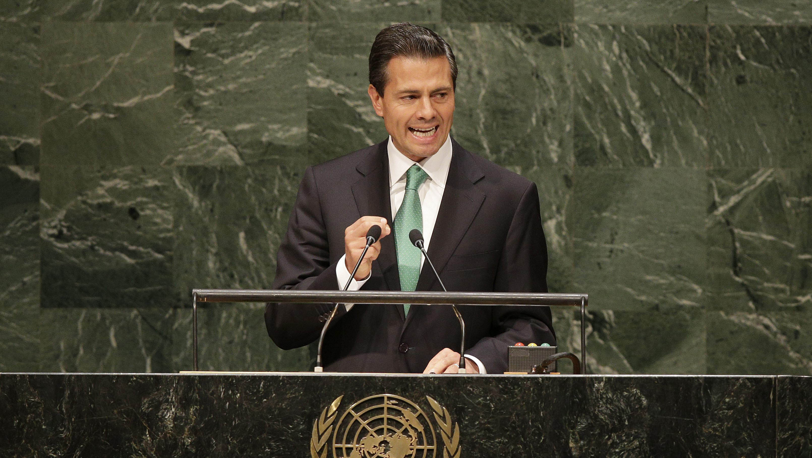 Peña Nieto también pidió cambios en la ONU y una representación geográfica más equitativa en el Consejo de Seguridad. (Foto: EFE)