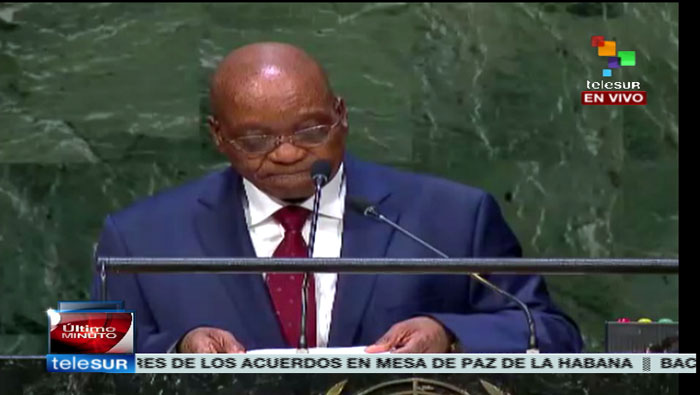 Zuma condenó las acciones destructivas de Israel. (Foto: teleSUR)