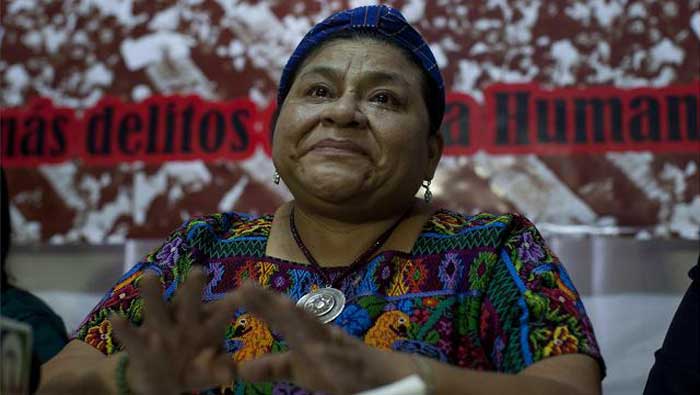 La representante indígena, Rigoberta Menchú, ofreció una conferencia de prensa respecto al caso; en donde falleció su padre hace 34 años (larepublica.pe)