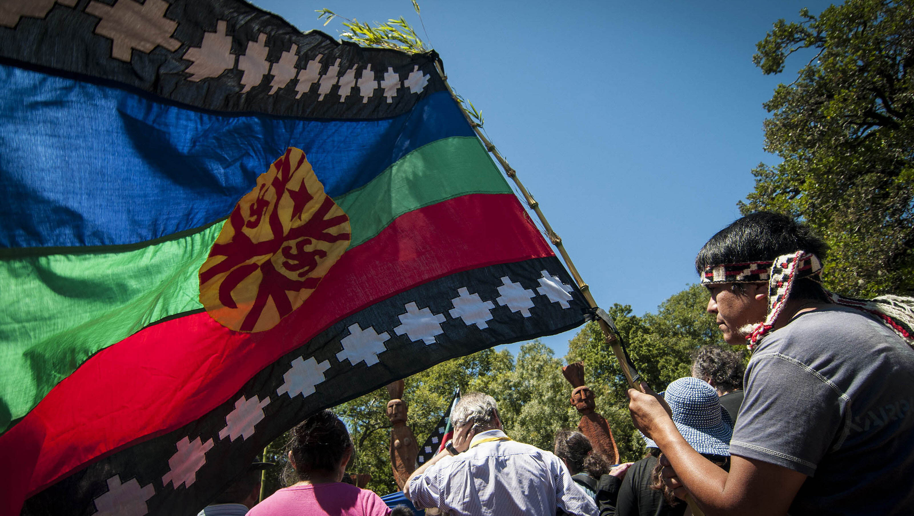 Las marchas del movimiento Mapuche en Chile  buscan visibilizar la resistencia indígena de este grupo. (Foto: EFE)