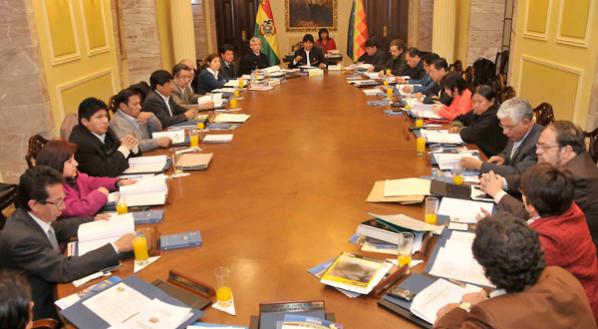 La Ley fue aprobada por el gabinete ministerial de Bolivia. (Foto: ABI)