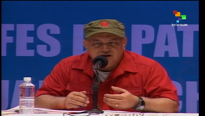Diosdado Cabello afirmó que la elección interna sienta las bases para las parlamentarias de 2015. (Foto:teleSUR)