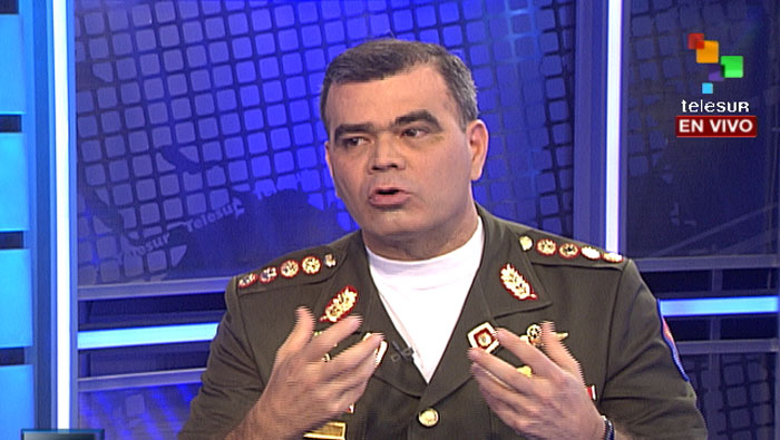 El Ministro de Defensa venezolano garantizó que su país es territorio de paz. (Foto: teleSUR)