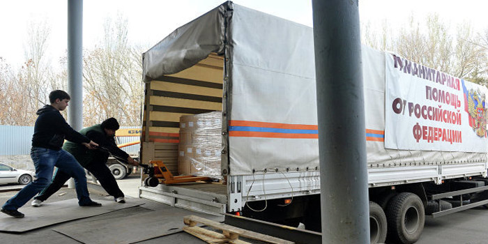 Una parte del convoy humanitario arribará a Donetsk y Lugansk. Esta es ya la sexta columna humanitaria rusa con destino al sureste de Ucrania. (Foto: Ria Novosti)
