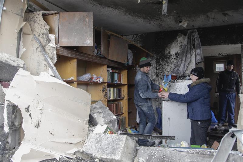 La mayoría de las víctimas en Donetsk son civiles.