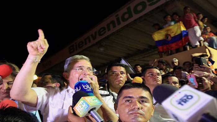 Uribe no hizo comentarios sobre el ataque contra militares venezolanos en el fronterizo estado Táchira