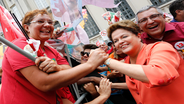 La popularidad de Dilma Rousseff crece como la espuma. EFE.