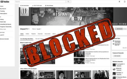 Como Hitler y Pinochet: YouTube y Google borran a HispanTV
