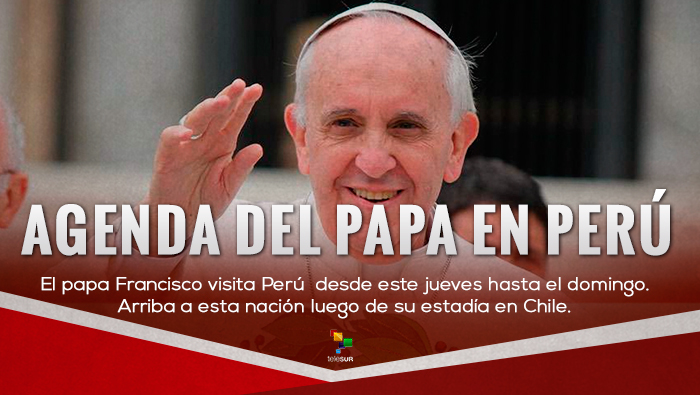 Agenda del papa en Perú