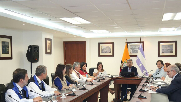El presidente Lenín Moreno garantizó a las delegaciones que podrán realizar su labor de observación con total libertad en las elecciones de este domingo.