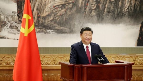 Xi Jinping speaks as China