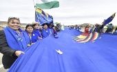 "Banderazo" en Bolivia por la reivindicación marítima