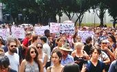 Brasileños se movilizan en rechazo al asesinato de la concejal Marielle Franco