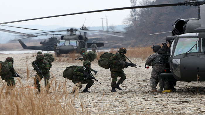 Fuentes oficiales señalan que en las maniobras Foal Eagle participan 300.000 soldados surcoreanos y 11.500 efectivos estadounidenses.