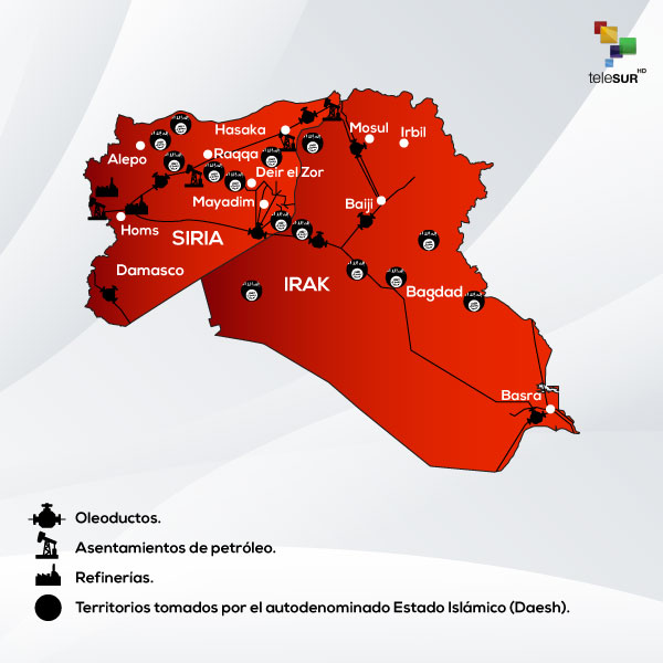 La posición geográfica de Siria es estratégica para Estados Unidos por las reserva de gas natural y petróleo.