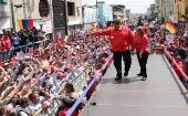 El presidente comenzó la campaña por la reelección en los estados Bolívar y Barinas.