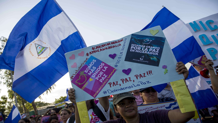 En Nicaragua, las mujeres fueron las principales promotoras de la paz tras los hechos de violencia que afectaron la estabilidad del país.