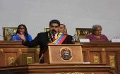 El presidente venezolano reiteró que trabajará para solucionar los problemas de la población y defender la soberanía nacional.