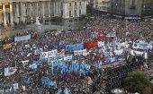 En los últimos meses, las marchas contra el Gobierno de Macri se han acrecentado. En la foto, la concentración del pasado 21 de febrero.
