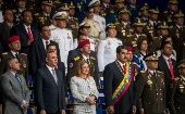 En una rueda de prensa tras el atentado fallido, el presidente Nicolás Maduro apuntó al Gobierno de Juan Manuel Santos.