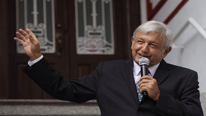 López Obrador asumirá la presidencia de México el sábado 1 de diciembre.