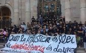 "Cuando la justicia es ley, la desobediencia es un deber", decía una de las pancartas de los independentistas catalanes. 