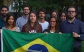 Estudiantes e investigadores brasileños de la Universidad de Harvard, manifiestan su respaldo a Fernando Haddad en Estados Unidos.