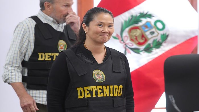 El 31 de octubre, el juez peruano Richard Concepción Carhuancho dictó 36 meses de prisión preventiva por investigación de lavado de activos contra Keiko Fujimori.