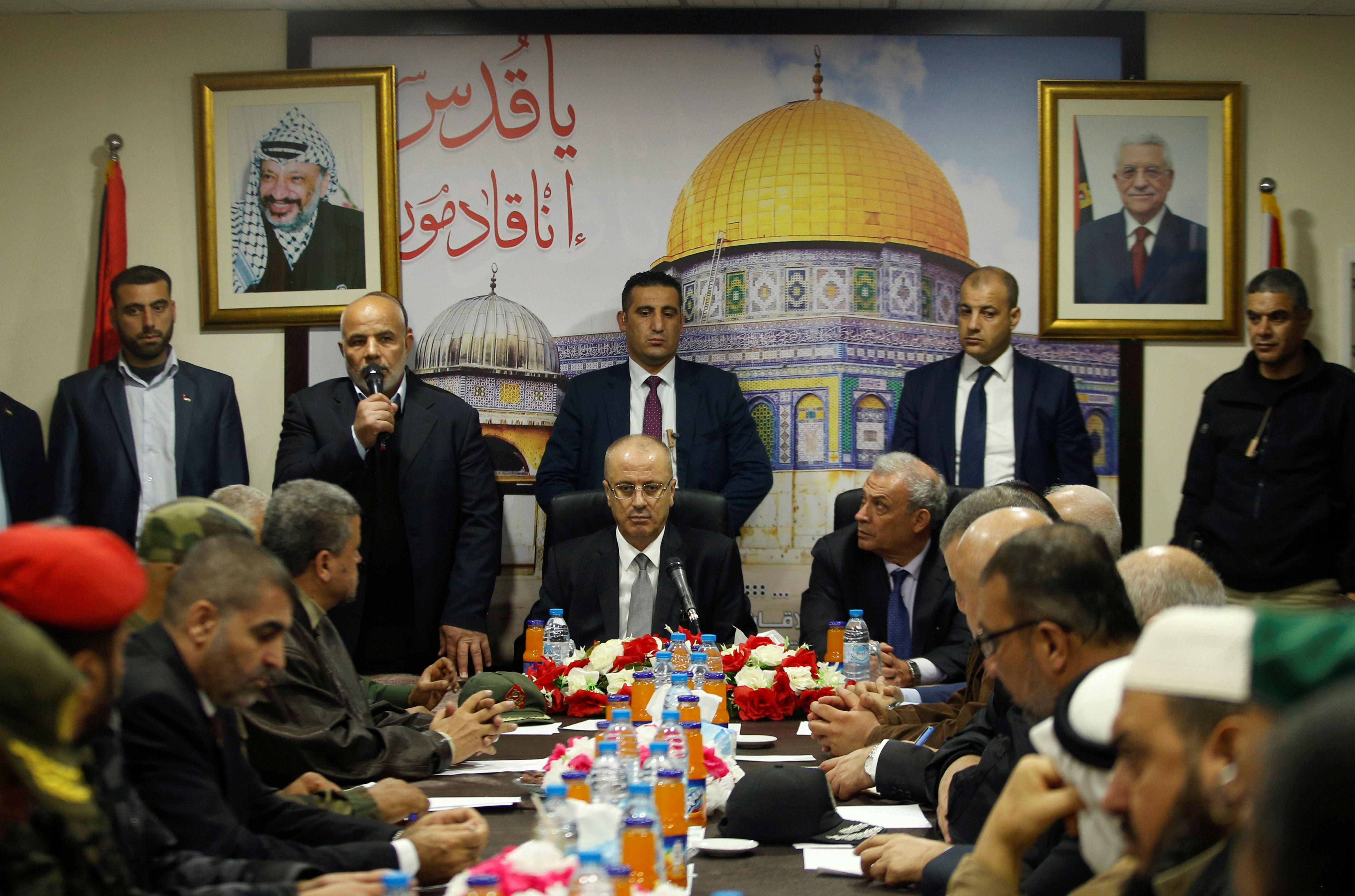 Los palestinos formaron el actual gobierno de la Autoridad Palestina en 2014 con el apoyo de Fatah y Hamas.