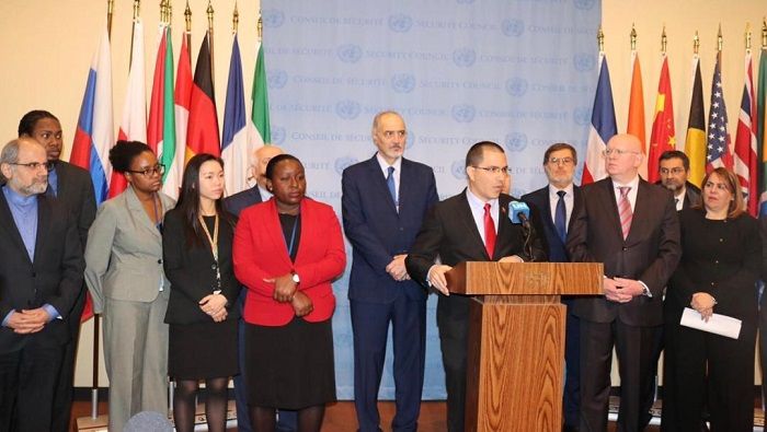 El diplomático venezolano instó a todos los Estados miembros de la ONU a unirse a la defensa del derecho internacional