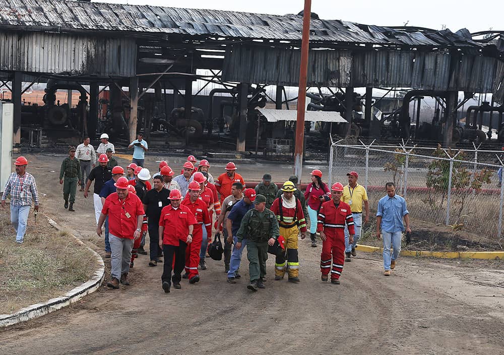 Los trabajadores activaron el Plan de Contingencia de Pdvsa y se desplegaron en la zona afectada para extinguir el incendio a través de un sistema de seguridad integral con las instituciones pertinentes.